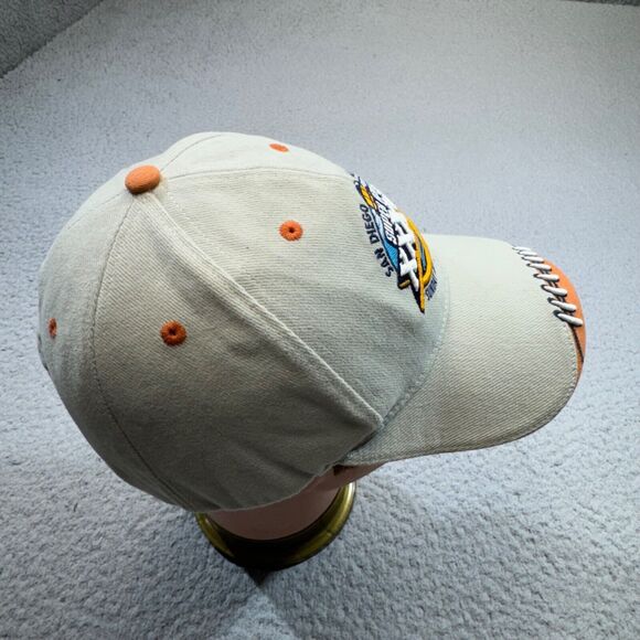 Tampa Bay‎ Buccaneers Hat Cap Strap Back Beige Super Bowl San Diego 2003 NFL - Picture 3 of 12